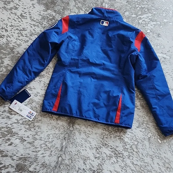 Chicago Cubs Majestic Royal On Field Therma Base Thermal Full Zip Jacket NWT SzM